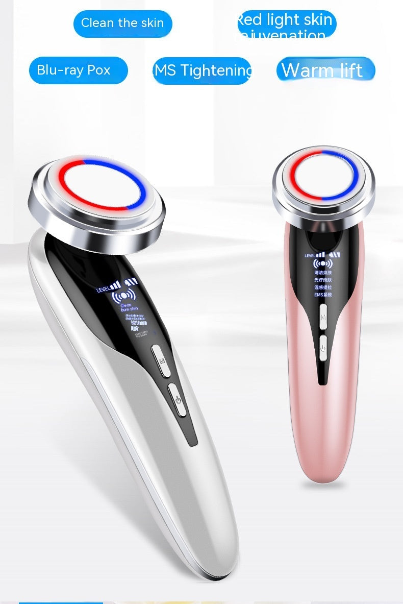 Red Blu-ray Cosmetic Instrument Massage Inductive Therapeutical