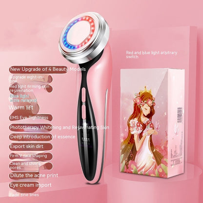 Red Blu-ray Cosmetic Instrument Massage Inductive Therapeutical
